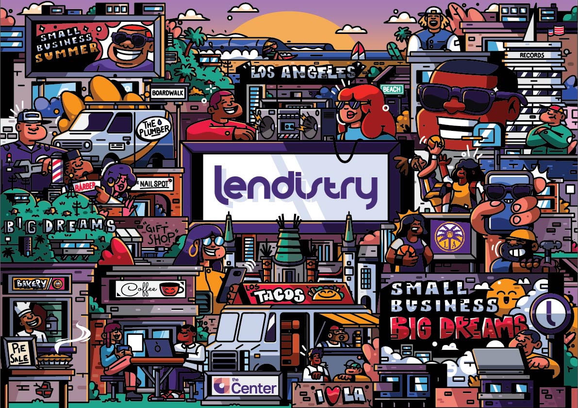 Lendistry Small Business Summer Artwork